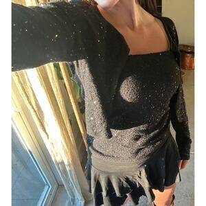 Bloomingdale’s Women’s Cardigan And Sleeveless Top Sequin Silk Wool Blend Set